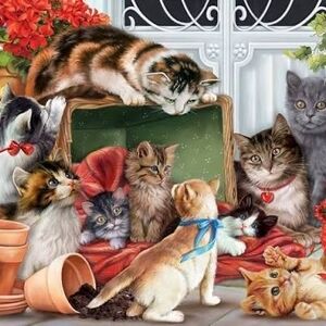 Garden Cats 1000 Piece Puzzle